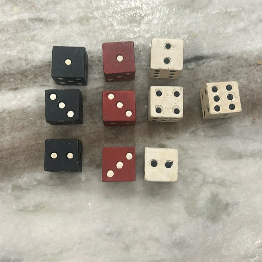 Pottery Barn Wooden Dice, Pack of 10